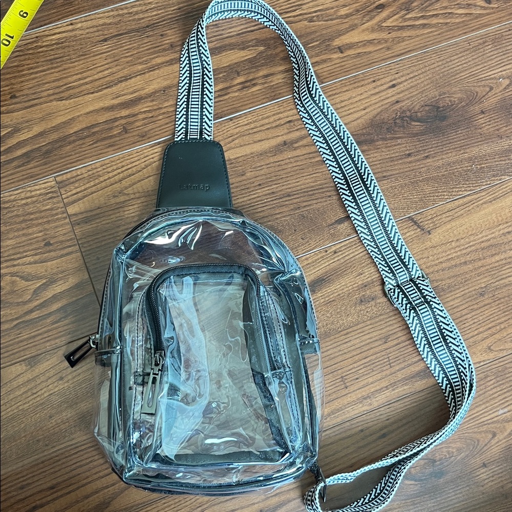 Latmap Clear Bag for Stadium Events, Clear Purse for Women Men Crossbody